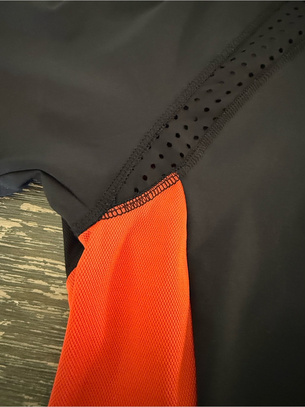 Harley-Davidson Women's Performance Mesh Back Henley Orange Black Size M - Picture 7 of 8